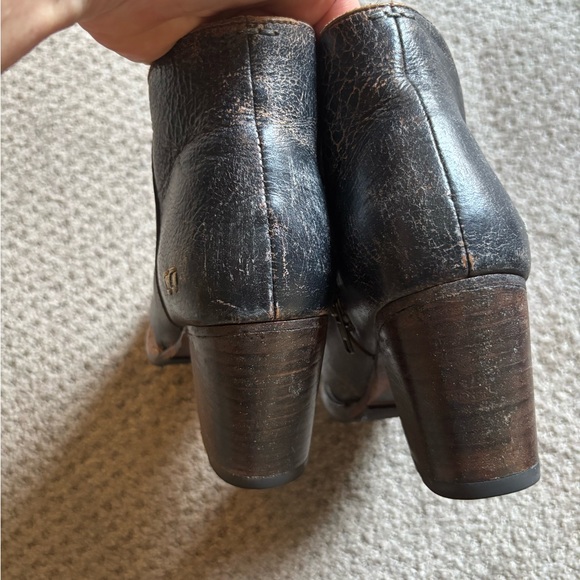 Classic Black Leather Ankle Boots - Picture 4 of 9